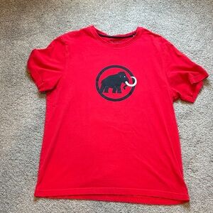 Mammut Red Crew Neck T-Shirt